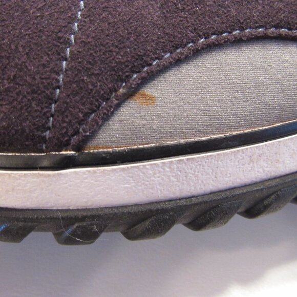 Clarks Navy Blue Slip On Sueded Canvas Sandals Size 8M - Picture 11 of 13